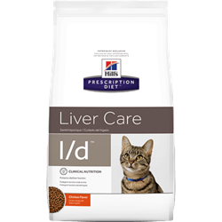Hill's Prescription Diet Feline l/d. Kattefoder mod leverproblemer (dyrlæge diætfoder) 1,5 kg
